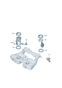 5ND919051A-Fuel delivery unit & Display, fuel level Sensor   Excludes:    D-02.11.2015