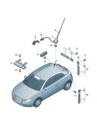 8X4035501A-Antenna-roof
