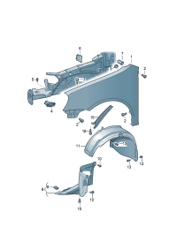 5K7805911-WHEEL HOUS/VW /BORA/1998