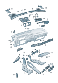 5H1819705A4PK-Nozzle assy-air Glass door (essence)