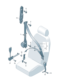 2GG857705-S/belt assy -3 Atm & s/belt tensioner