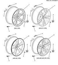 22998074-Wheel (code ABDZ) (code ABDU) (android) (20X8.5J, 25MM eccentric) (aluminium)
