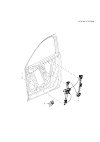 84656433-Motor, fr. window glass regulator