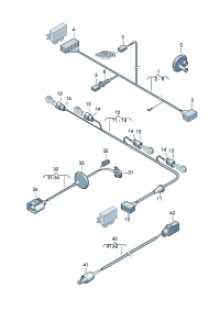 4B1971085-Ultrasonic wave Wire, sensor