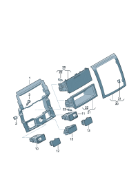 7L6863337E-Bezel For band wood Model of lining