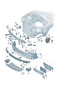 4B0807173-Plate, bumper