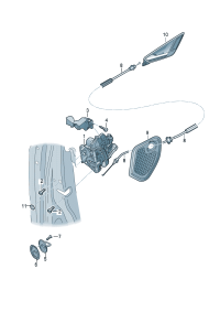 81D837349-Cover, door lock