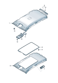 3GD867501C8AC-Molding headlining