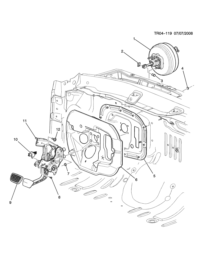 15117334-Insulator, dash panel inner