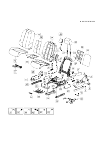 26303983-Belt tensioner, front seat