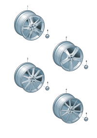 8T0601025CT-Wheel rim-aluminium alloy  Colour code: