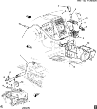 23256076-Cable, automatic transmission select (incl 16) (AC-DELCO #23256076)