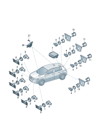 1T0919475H-Control unit, Parking assist system  F 5N-A-000 001 *