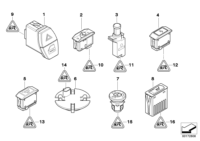 61316977788-Display assy-airbag cutoff