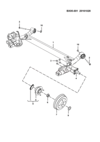 23896685-Member assy. rr. torsion member