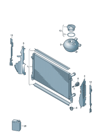 5Q0121251T-RADIATOR VW-BORA/AUDI/SKODA