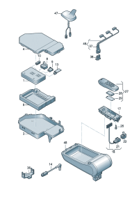 4F0910393K-Console assy-telephone  D-27.07.2009