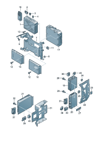 4E0035542X-Of a car radio Controller & receiver  Apply: