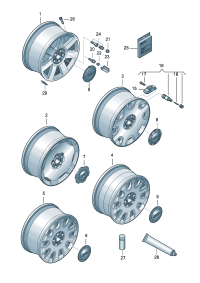 4E0601025S-Wheel rim-aluminium alloy