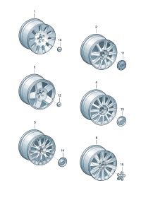 4E0601025BB-Wheel rim-aluminium alloy  Colour code: