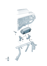 22G880204E-Air bag unit (Co-pilot position)