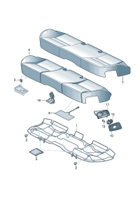 4E0885375D-Cushion For fitting adjustable Models of lumbar swirl back