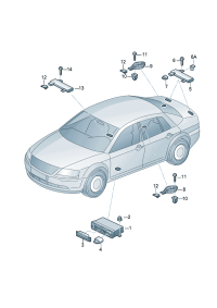 4E0907181A-Clearance-entry & start Cont unit  Can also be used: