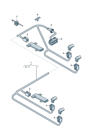 4E0971104AK-Harness, bumper