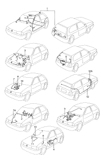5XD971011A-Wiring harness-rear For car models with drive off lock Glass-w/belt rr view window Car models 
