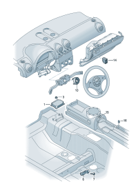 4E0959655H-Driver, co-pilot, Profile & head assy Air bag unit   D-31.05.2005