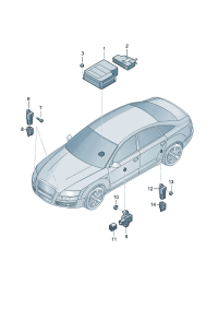 4E0959655K-Driver, co-pilot, Profile & head assy Air bag unit