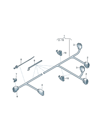 8E0971767-Relay, fuel pump Cord, adapter