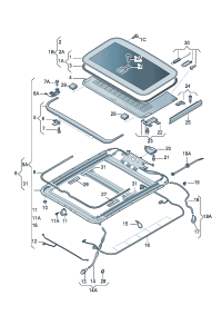 4E0959591B-Motor, sliding roof D-MJ 2010