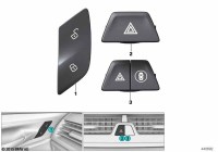 61315A95760-Lock, button center rh