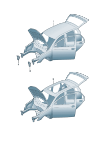 12G800701A-Primer on body, no Hatch cover door & fender  Parts for which documentation is responsible