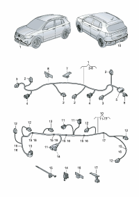 22G971104-Harness, bumper