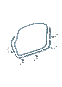 4F0837911-Seal, door, outer