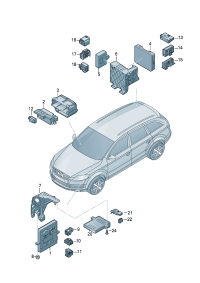 4F0910279K-Cont cont unit For front door door door door door Vehicle type, steering column   F  4L-