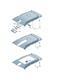 55G867501B-Molding a roof  For vehicles not equipped D  -22.09.2019