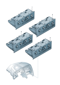 4F1820043M-Climatronic auto blankg Tone & amp; Display Unit