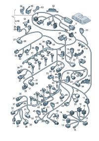 1K0973702-Housing-flat Interlock-contact  Connector Engine mounting