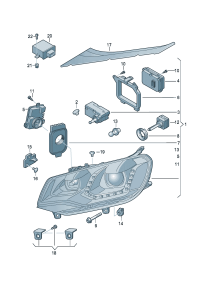8K0941597C-Bulb-gas discharge Cont unit
