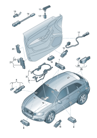 4H0947105D-Lamp assy-interior