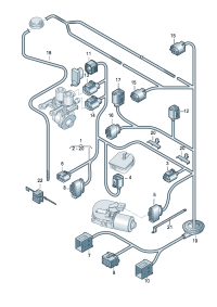 4F1971271N-Harness, wiper motor