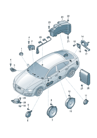 4G0035397-Speaker assy-tweeter For installation of hi-fi-terminal-speaker system The model of