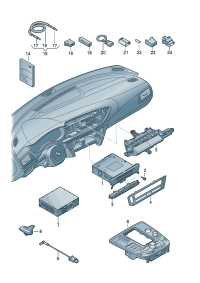 4G0035766B-Electronic device-information MMI 3G Cont unit  D-30.07.2012 -07.01.2013