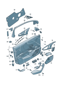 4G0035419A4PK-Speaker panel (ghost (black))