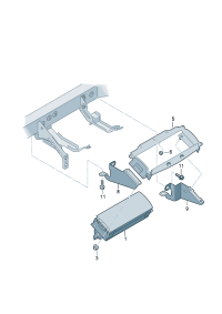 4FD880204A-Air bag unit (Co-pilot position)