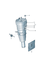4G0616039AK-Damper, air spring Pay attention to the repair manual Porsche panamera:  * Note technology