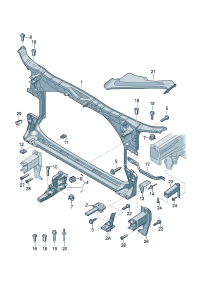 4G0805607-BRACKET H/L LH-TOUAREG 2010